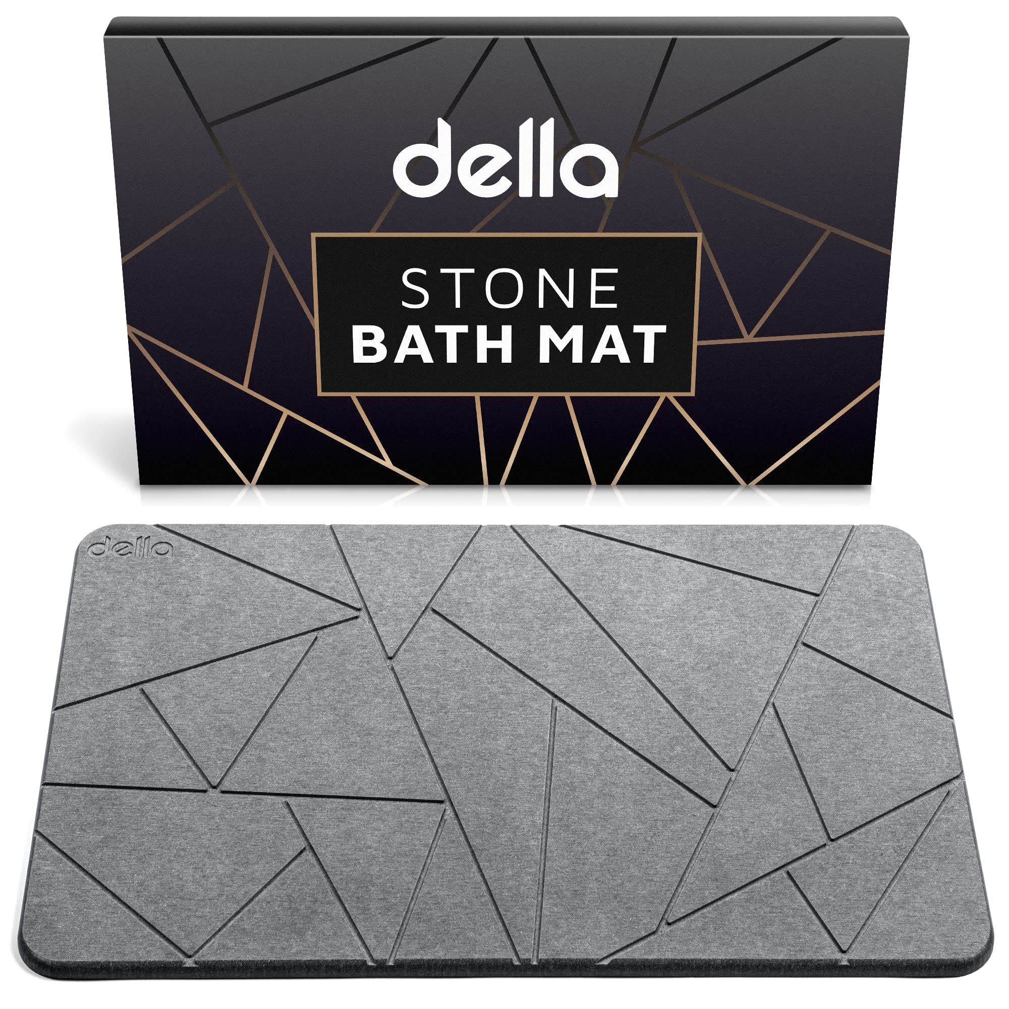 Tappetino Da Bagno In Pietra Di Diatomee Luxury Stone - Super Assorbente, Asciugatura Rapida, Antiscivolo, Design Moderno, Per Bagno E Cucina