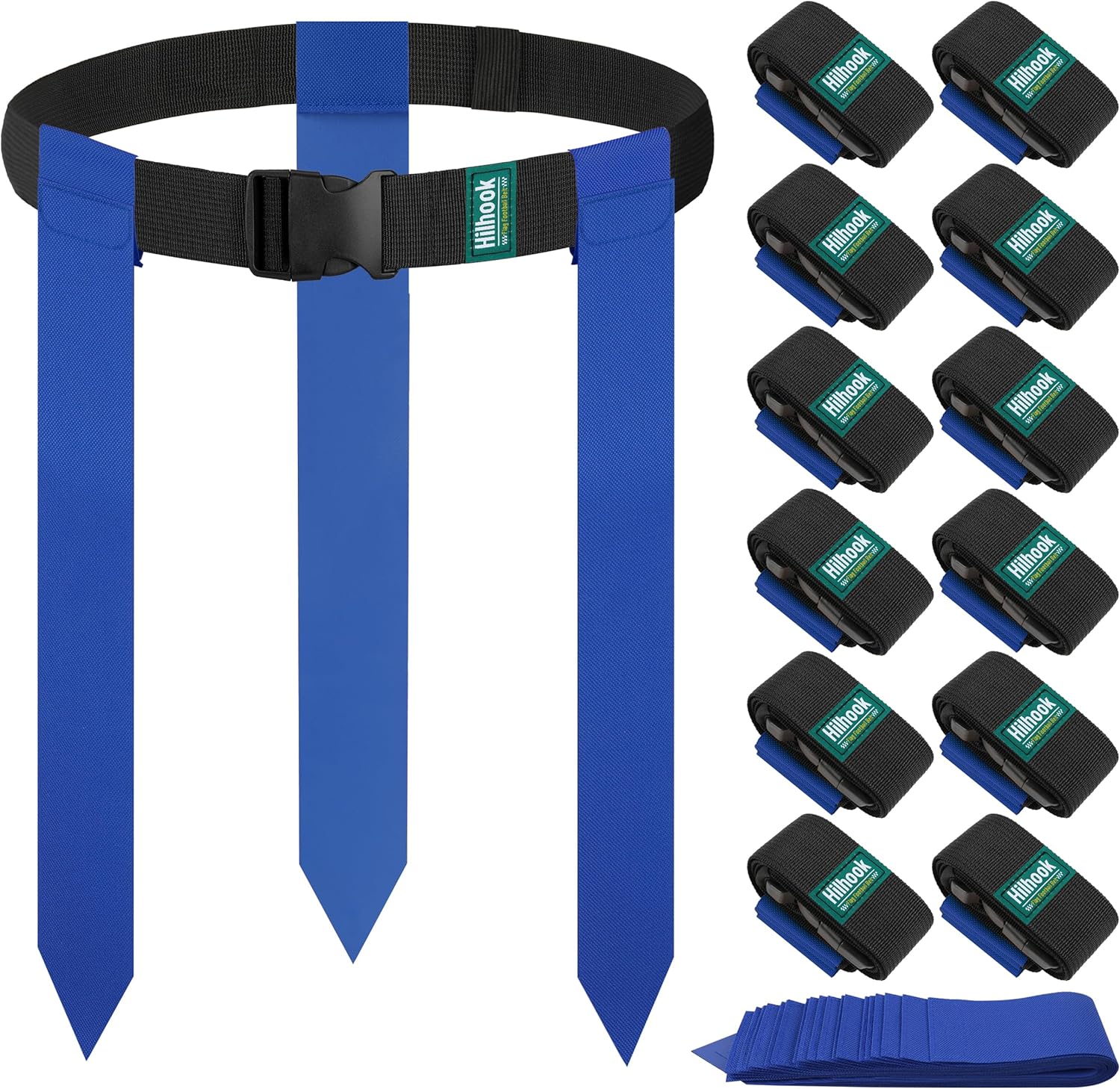 Flag Football Belts for Youth, Kids and Adults Sport Team Building and Competition Training