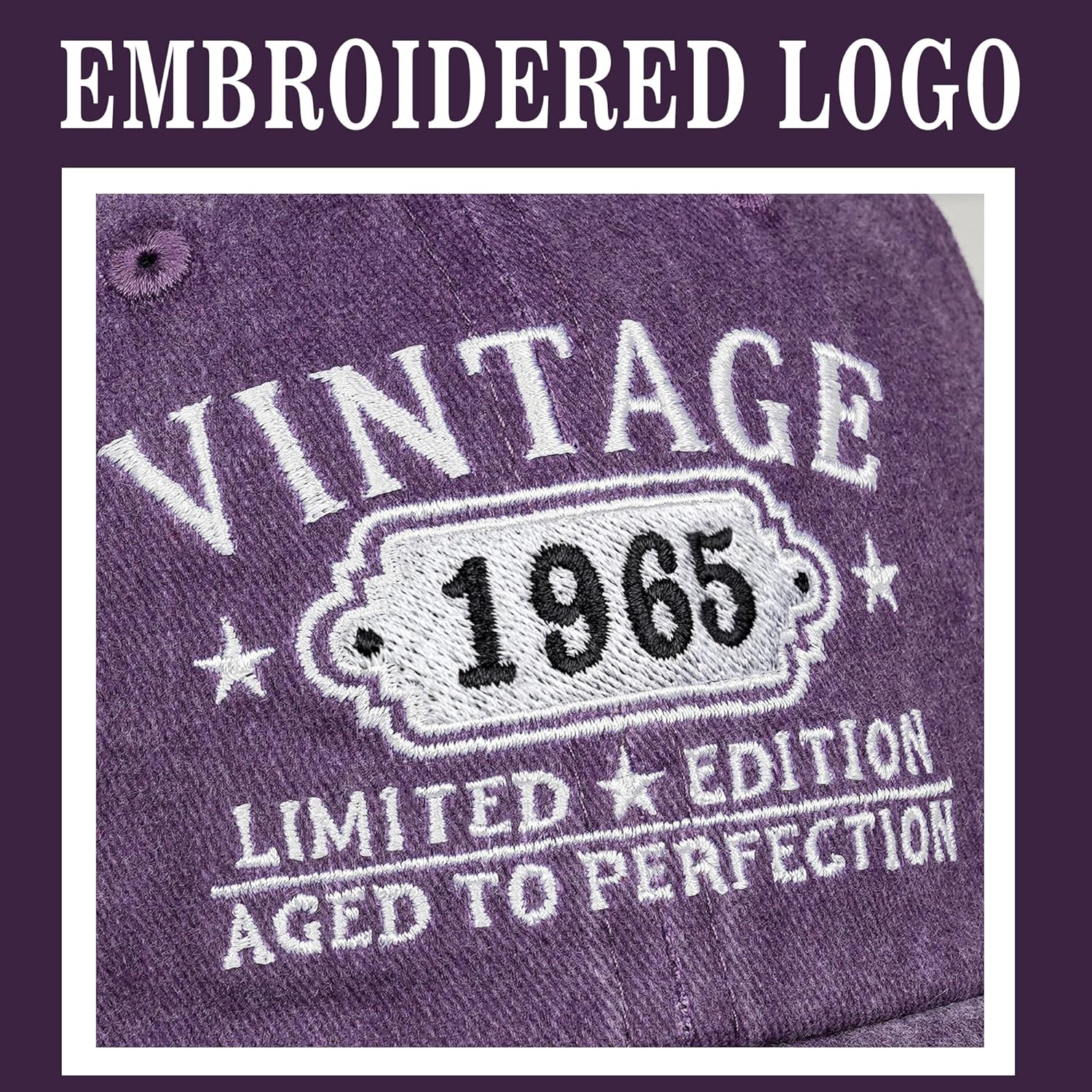 Happy 60th Birthday Gifts for Women Man Vintage 1965 Baseball Cap Funny Gifts Ideas - Image 2