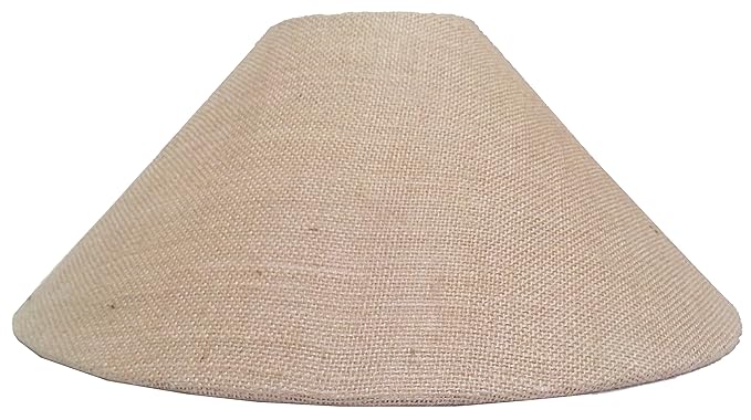 RDC 13 Round Sand Brown Jute Lamp Shade for Table Lamp or Floor Lamp (B22 Holder Ring Size)