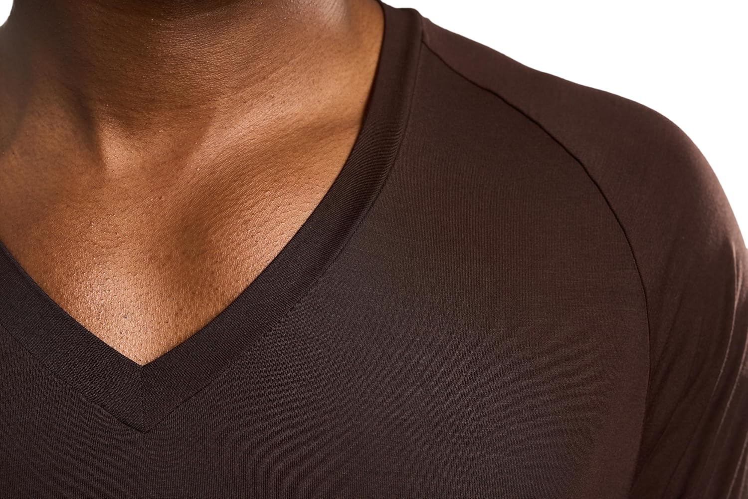Mr. Davis Men's Bamboo Viscose Traditional Cut V Neck - Stylish Undershirts with Stretch Fabric for a 3 Pack - Image 4