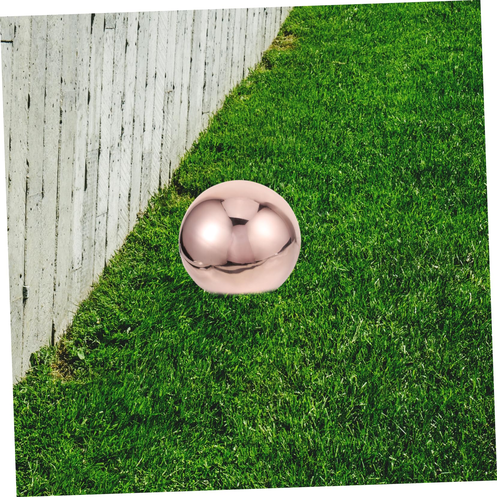 TOYANDONA Sfera Riflettente da Giardino in Acciaio Inox, Globo Lucido Decorativo per Esterni, Effetto Specchio e Riflessione