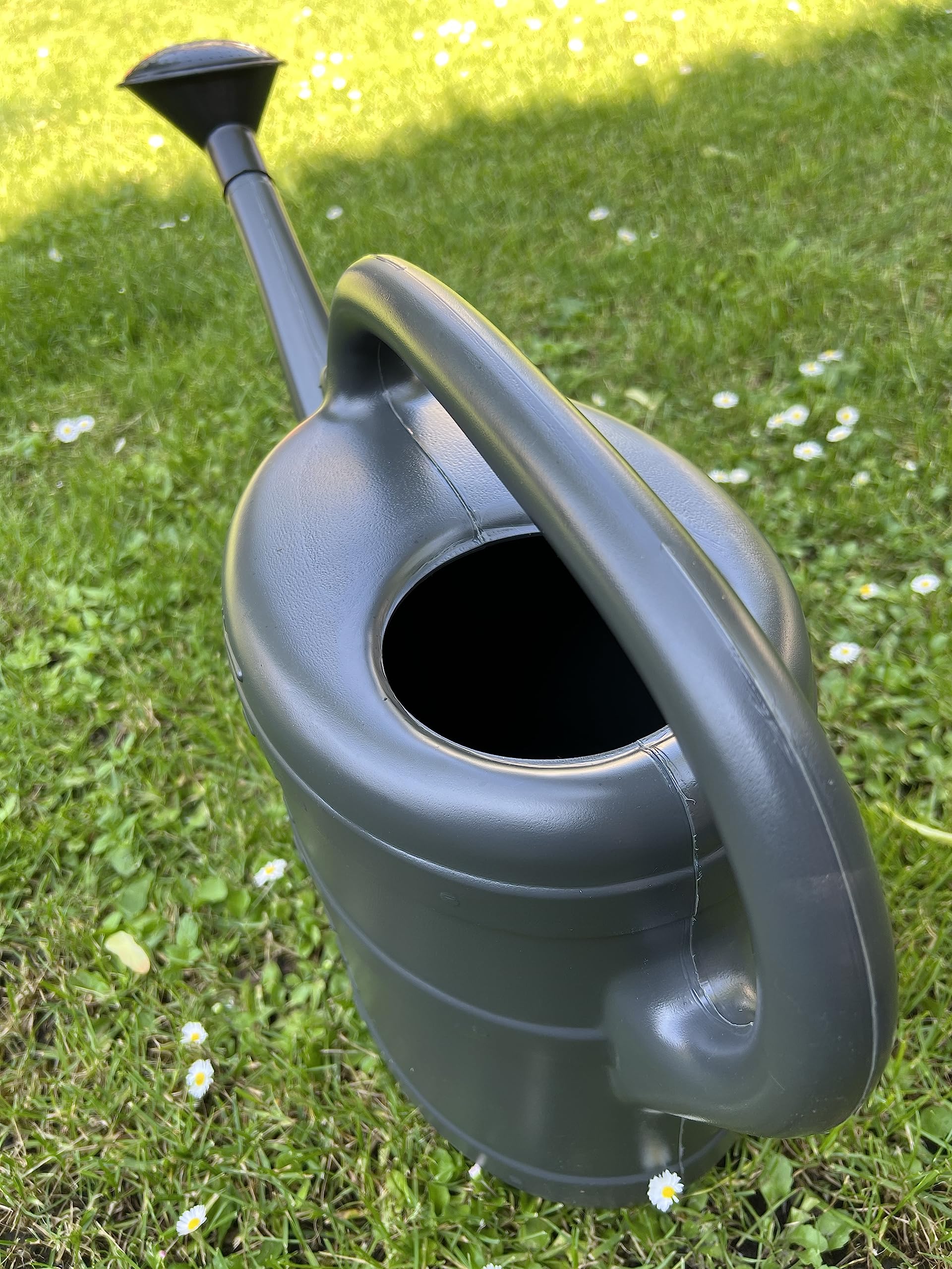 2X Gießkanne 10L ANTHRAZIT + 1x BILDMAGNET! Blumenkanne Kunststoff für groß & klein, Garten & Zimmerpflanzen Gießkannen Gieskanne Gieskannen Giesskanne 10 L Liter Watering Can Gieskannen10Liter