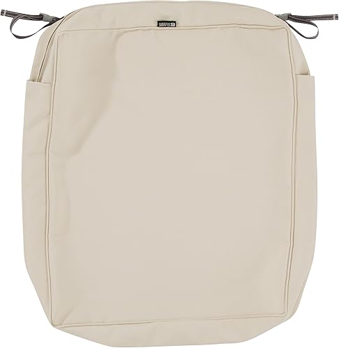 Classic Accessories - Funda de cojín Montlake para banca de patio, Beige antiguo