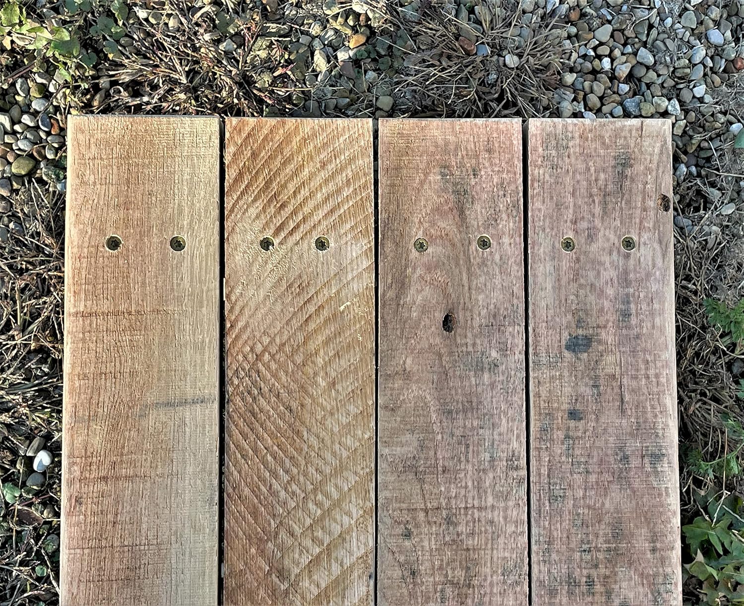 Classic Amish Reclaimed Wood Deck/Spa Step, Patio Door Platform, Indoor/Outdoor Stair/Step Stool. Natural, Rustic, Heavy Duty, Wide, Versatile. Handmade in USA. 36 x 14 x 7”.