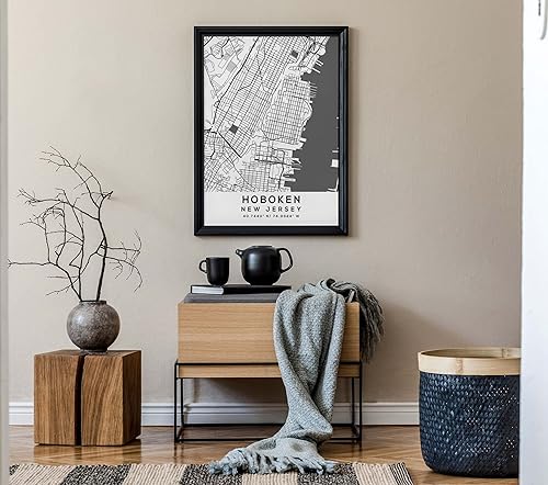 Miniatura 7 de Mapa de Hoboken, Nueva Jersey, Light 2 (18x24)