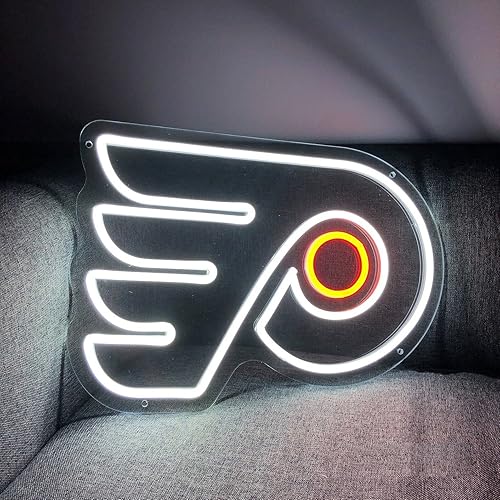 Queen Sense 20"x15.4" Philadelphias Sports Team Flyer LED Sign Light Neon Lights Signos Decoración de Pared Flex508 Lámpara Flex