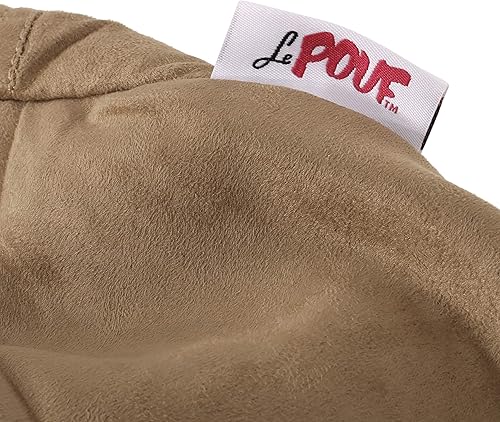 Miniatura 23 de Puff de microfibra de ante, Marrón French Roast,Rojo chino (Chinese Red),Tuscany,Carbón vegetal,Beige,Lavanda,rosado rosa (Rose Petal Pink)