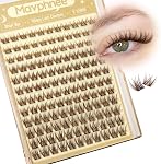 Lash Clusters Natural Eyelash Clusters 8-12MM Wispy Lash Extensions C Curve Individual Lashes Clear Band Cluster Lashes Clean Makeup DIY Lash Pack (Short Ver.)
