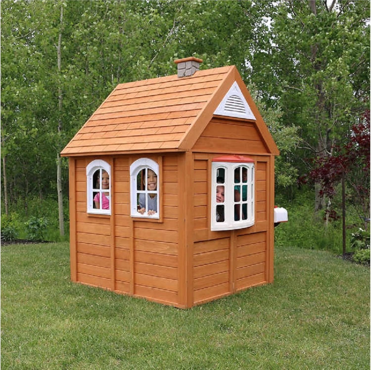 Amazon Co Jp Fsc認定シーダーウッド屋外子供用プレイハウス Diy 工具 ガーデン