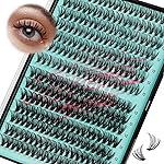 Lash Clusters Wispy 280PCS Eyelash Extension 30D 40D Cluster Lashes Individual Lashes DIY Lash Extension Natural Look Cluster Eyelash Extensions Soft False Eyelashes at Home for Beginners(12mm)