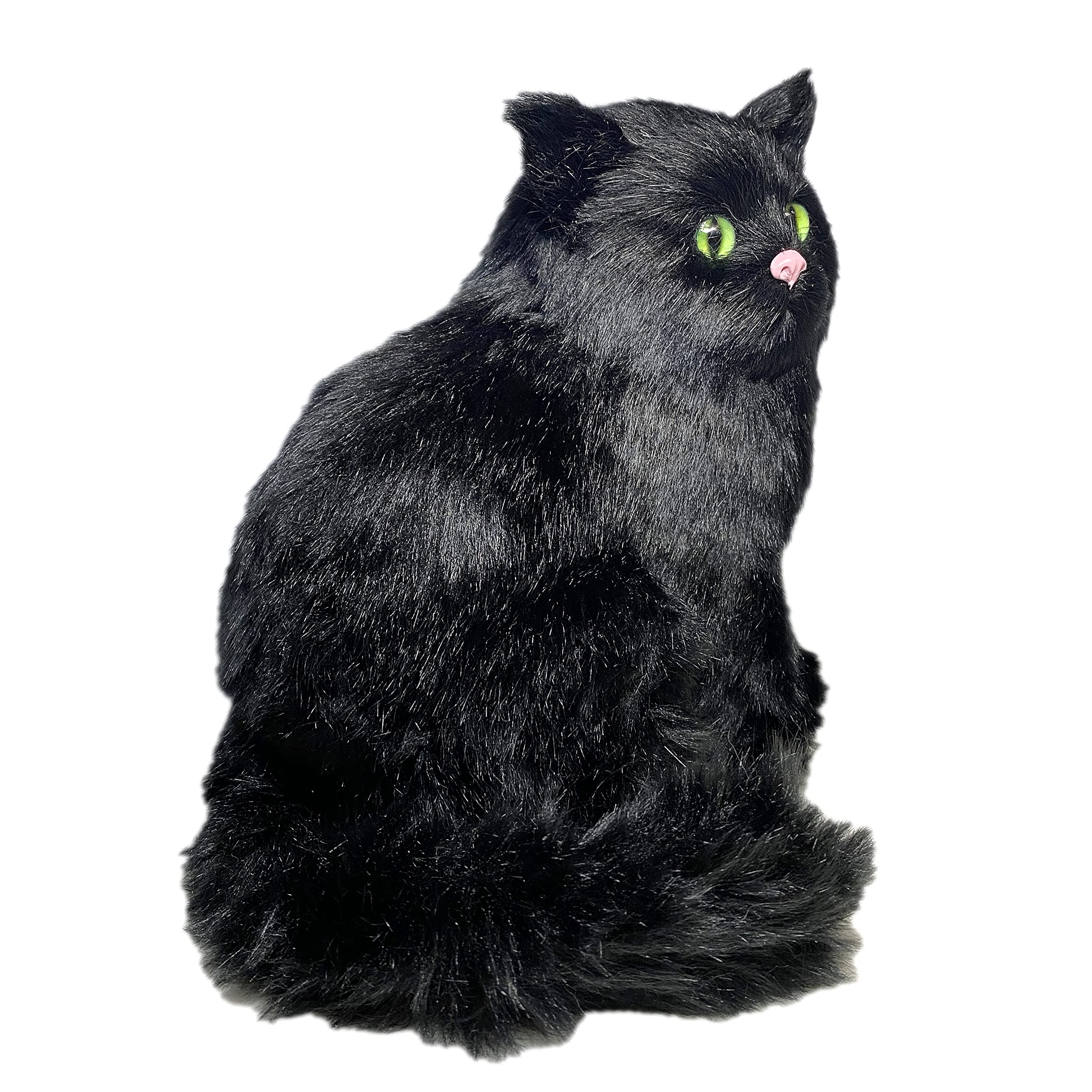 Amazon.co.jp: リアルな毛皮 黒猫の置物 シミュレーション 子猫 Amazon.co.jp: リアルな毛皮 黒猫の置物 シミュレーション 子猫