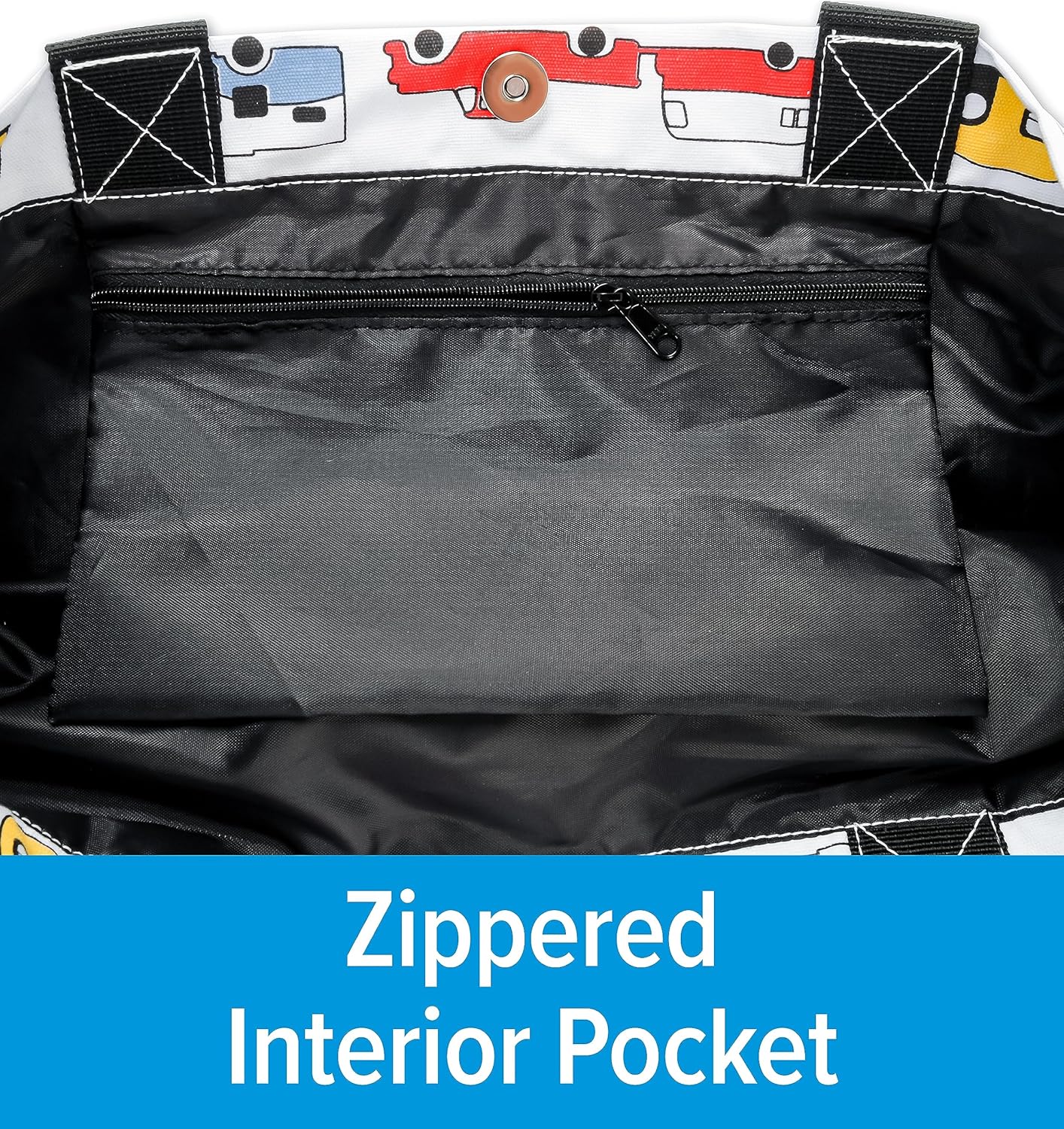 Camco Life is Better at The Campsite Canvas Tote Magnetic Closure