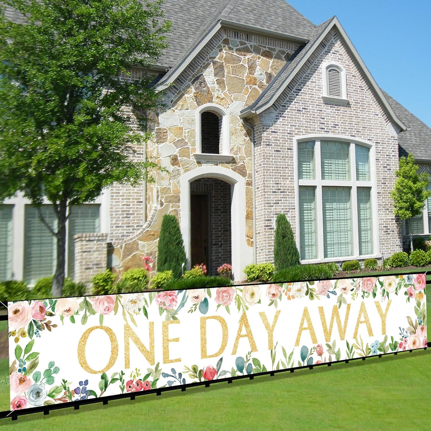 One Day Away Banner Backdrop Party Decoration Supplies