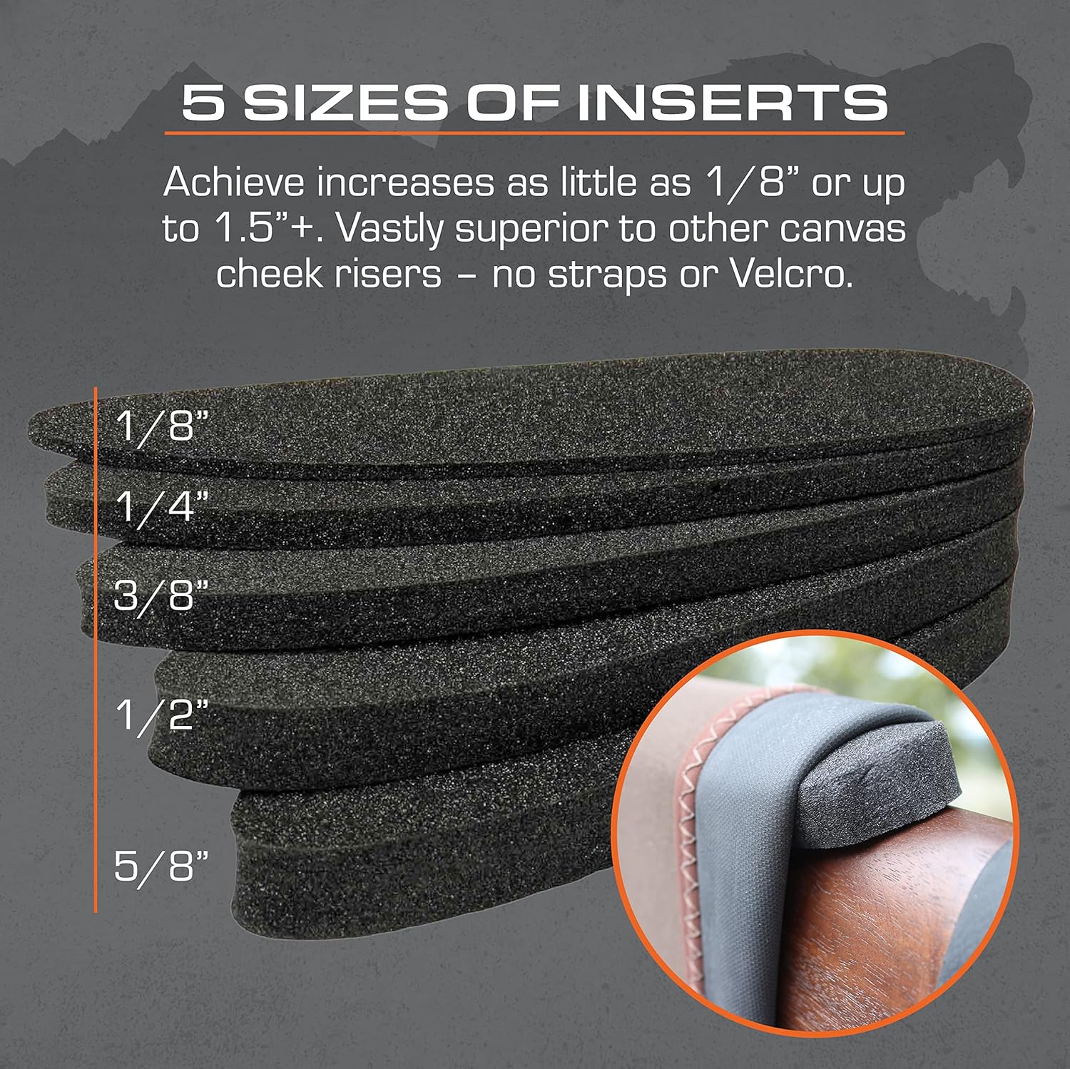 Beartooth Comb Raising Kit 2.0 | Adjustable Cheek Rest | Increase Comfort | Reduce Recoil | Made in USA
