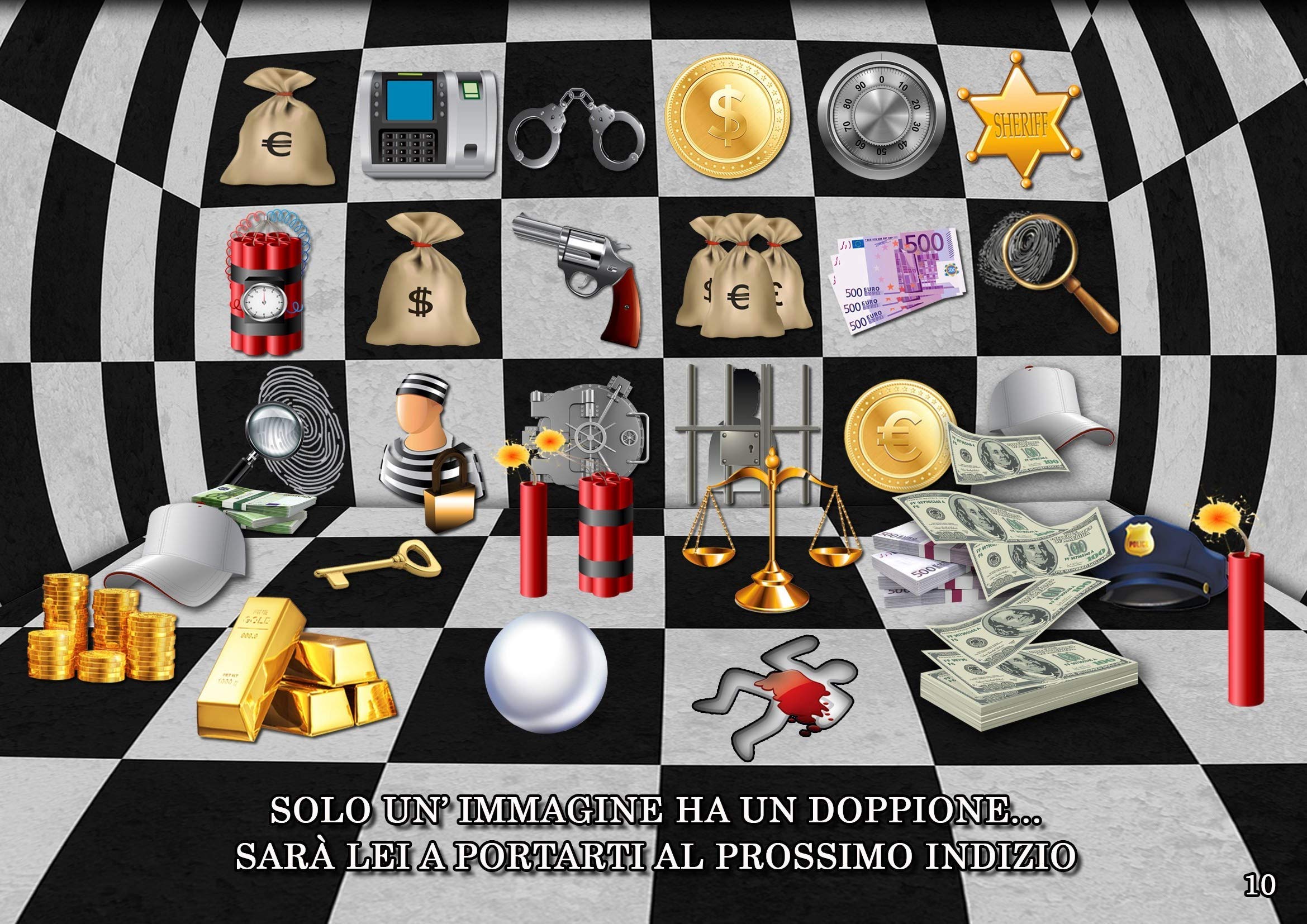 Caccia al tesoro in scatola - il Caveau della banca - 8-10 anni - per feste di compleanno - giochi per bambini