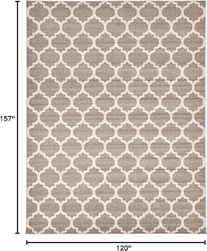 Vista 404 de Unique Loom Trellis Collection - Alfombra estilo marroquí de enrejado gris oscuro (8' 0 pies x 11' 0 pies)