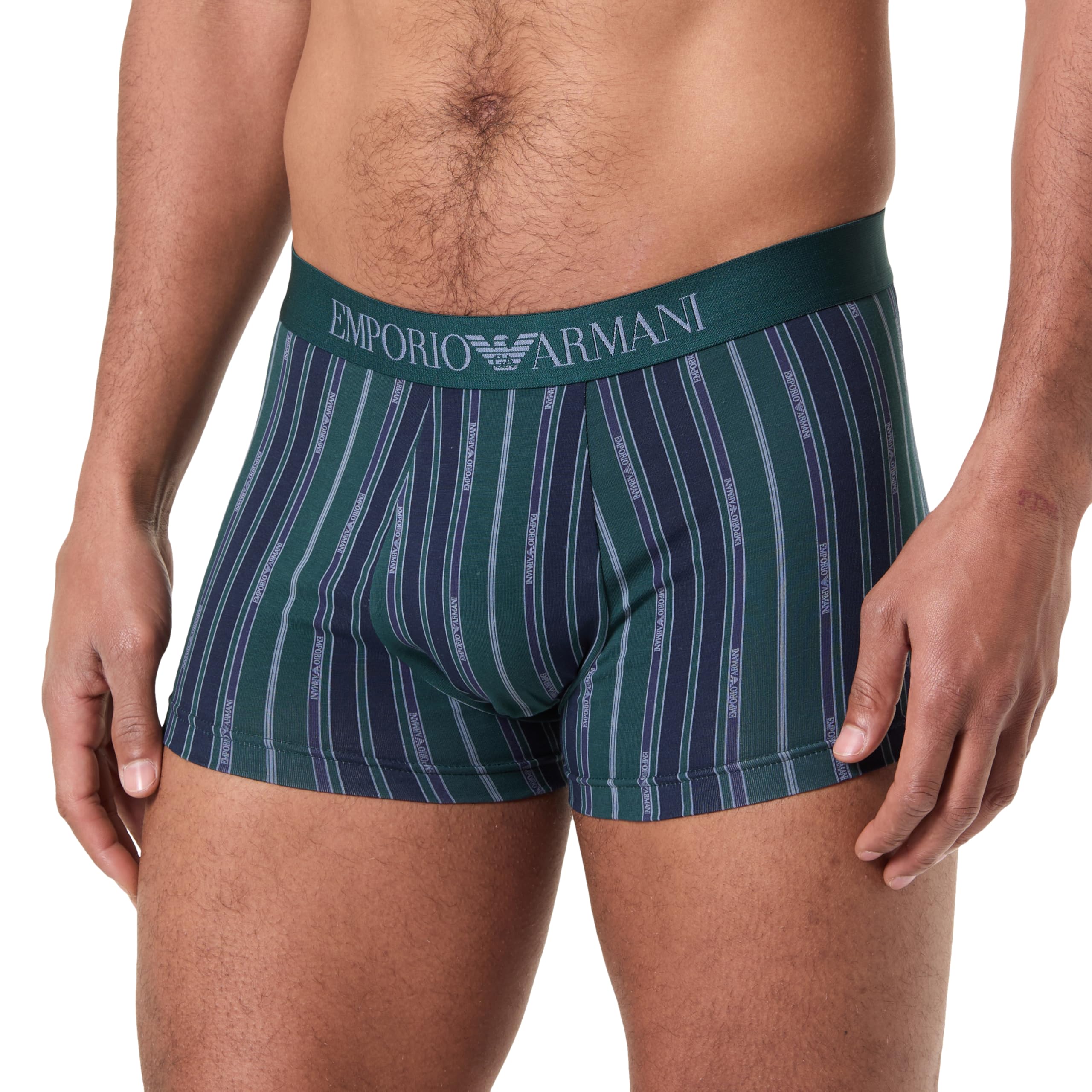 Emporio Armani Man's Classic Pattern Mix Trunk Green M
