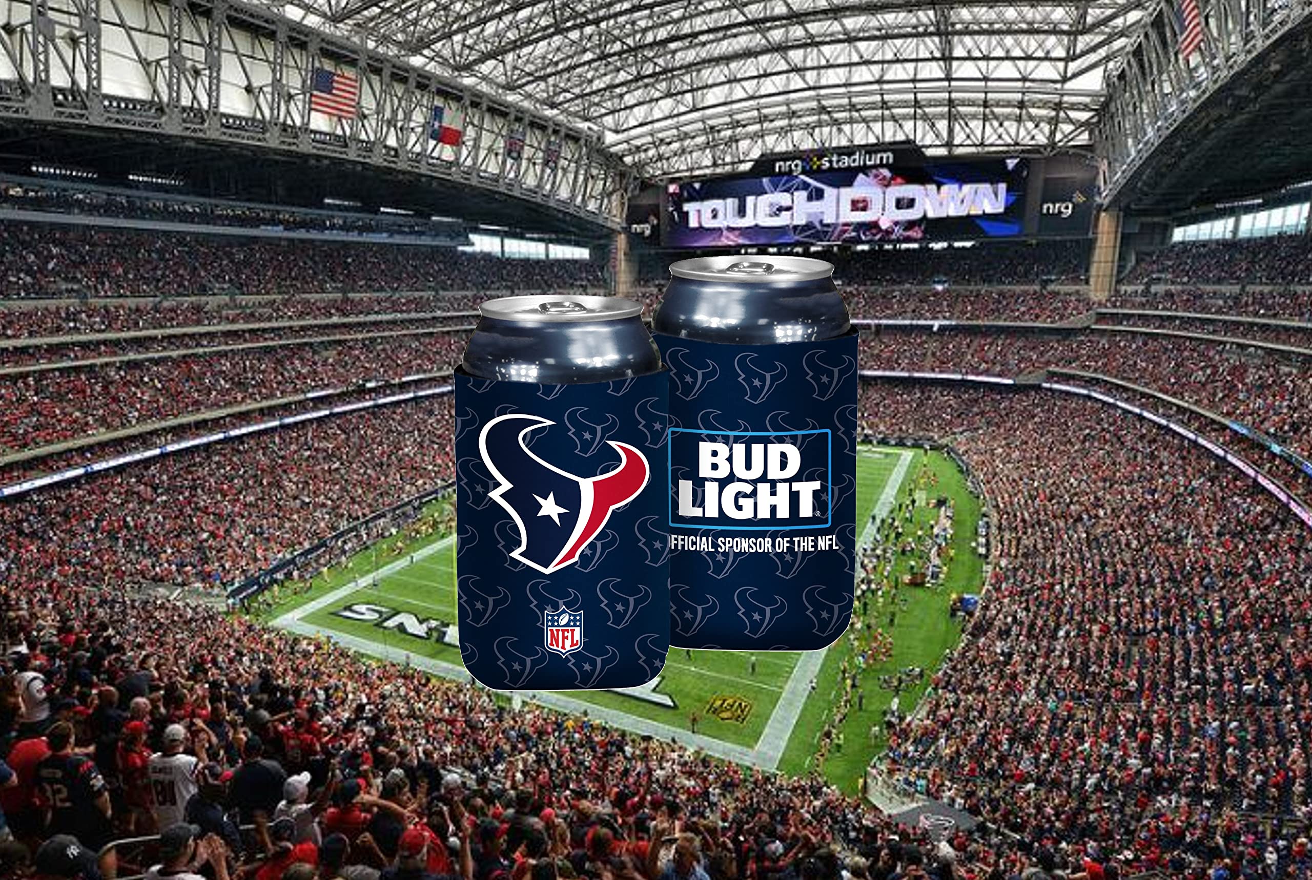 Bud Light & NFL Licensed Houston Texans Premium Insulated Neoprene