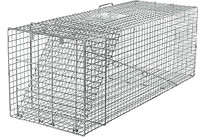 Havahart 1081 Live Animal Professional Style One-Door Cage Trap for Raccoon, Small Dogs, and Fox