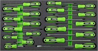 Siegen by Sealey 20pc Screwdriver Set with Tool Tray - S01276