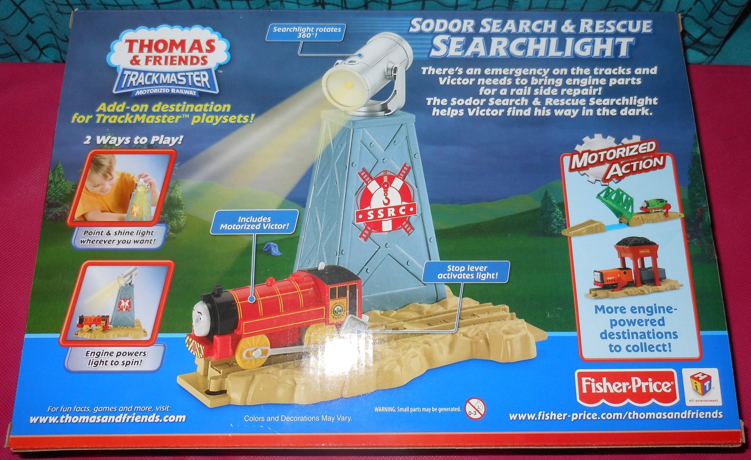 Thomas Le Petit Train - V8902 - Miniaturowy pociąg i kolej - Zestaw docelowy Tracks - Projektor