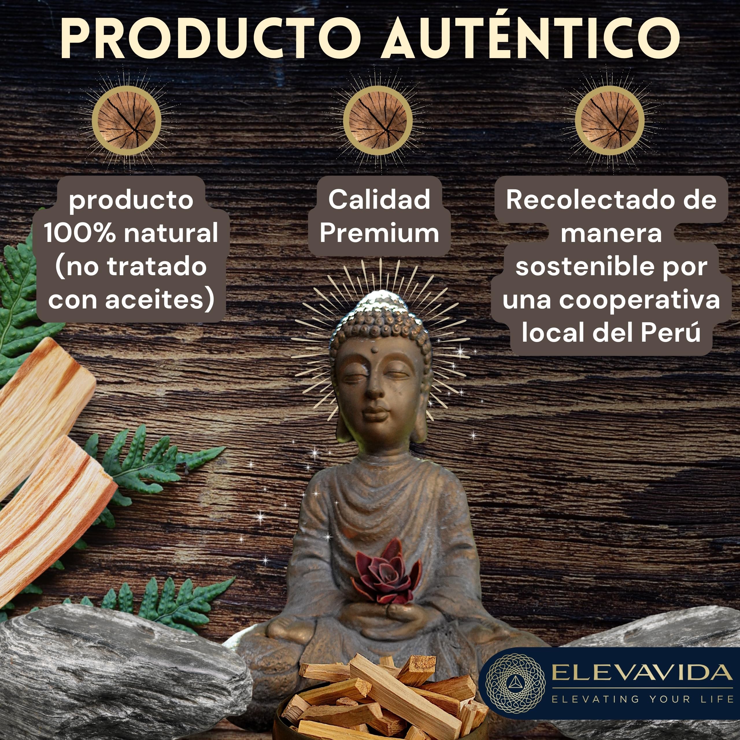 Palo Santo 500 g de Madera de Incienso de Perú - aromático, fragante, recolectado de Forma sostenible - Palo Santo para Quemar partidas a Mano - Bursera graveoles - Madera Sagrada