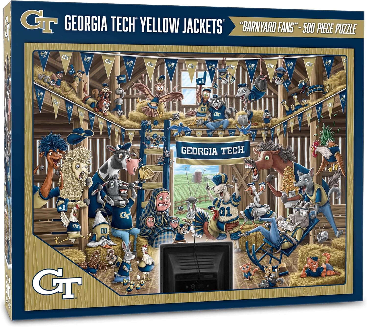 YouTheFan NCAA Barnyard Fans 500pc Puzzle
