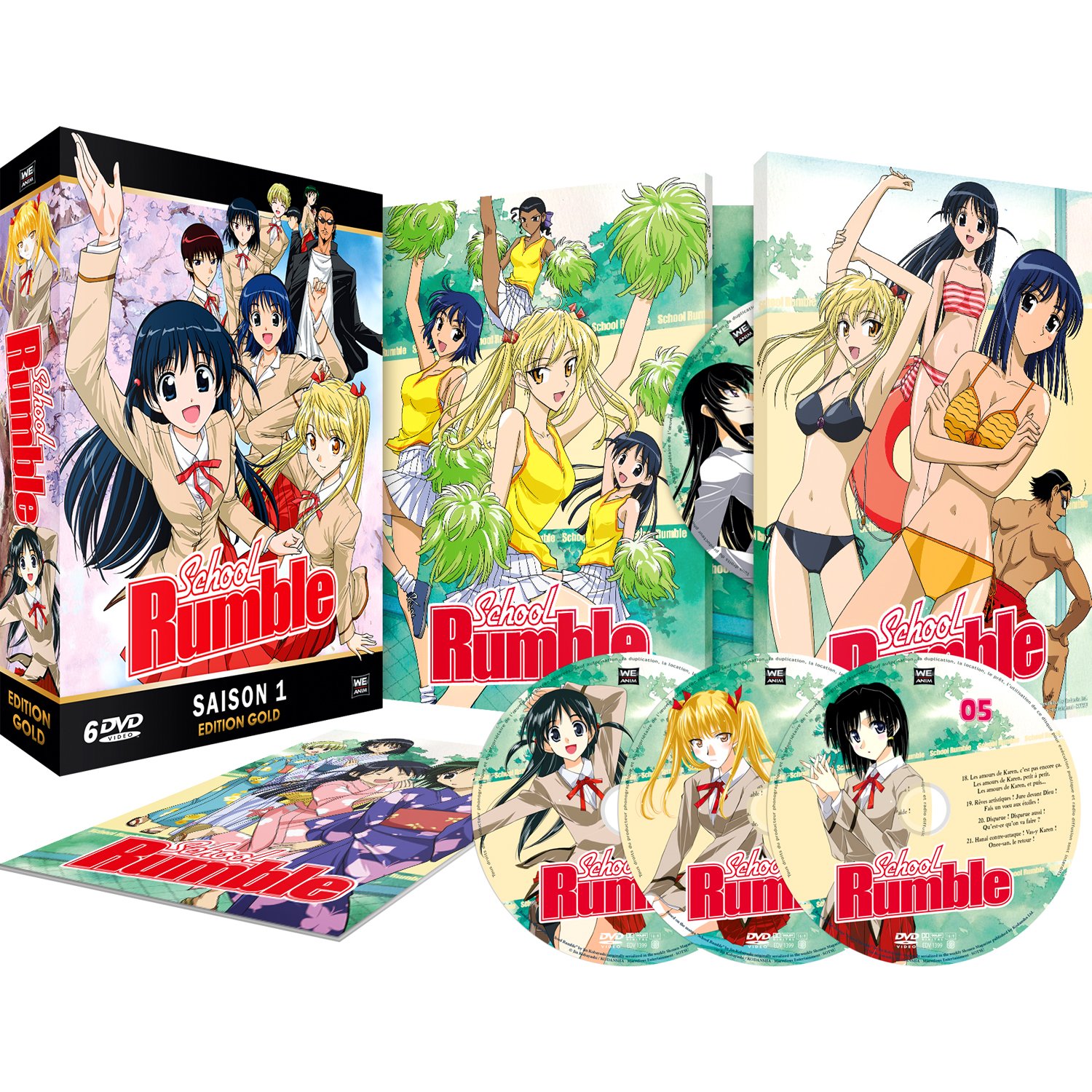 School Rumble - Partie 1/2 - Edit. Gold (6 DVD + Livret)