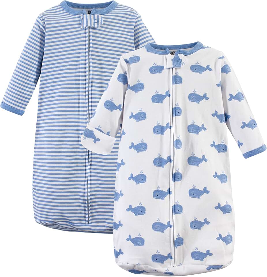 Unisex Baby Cotton Long-Sleeve Wearable Sleeping Bag, Sack, Blanket