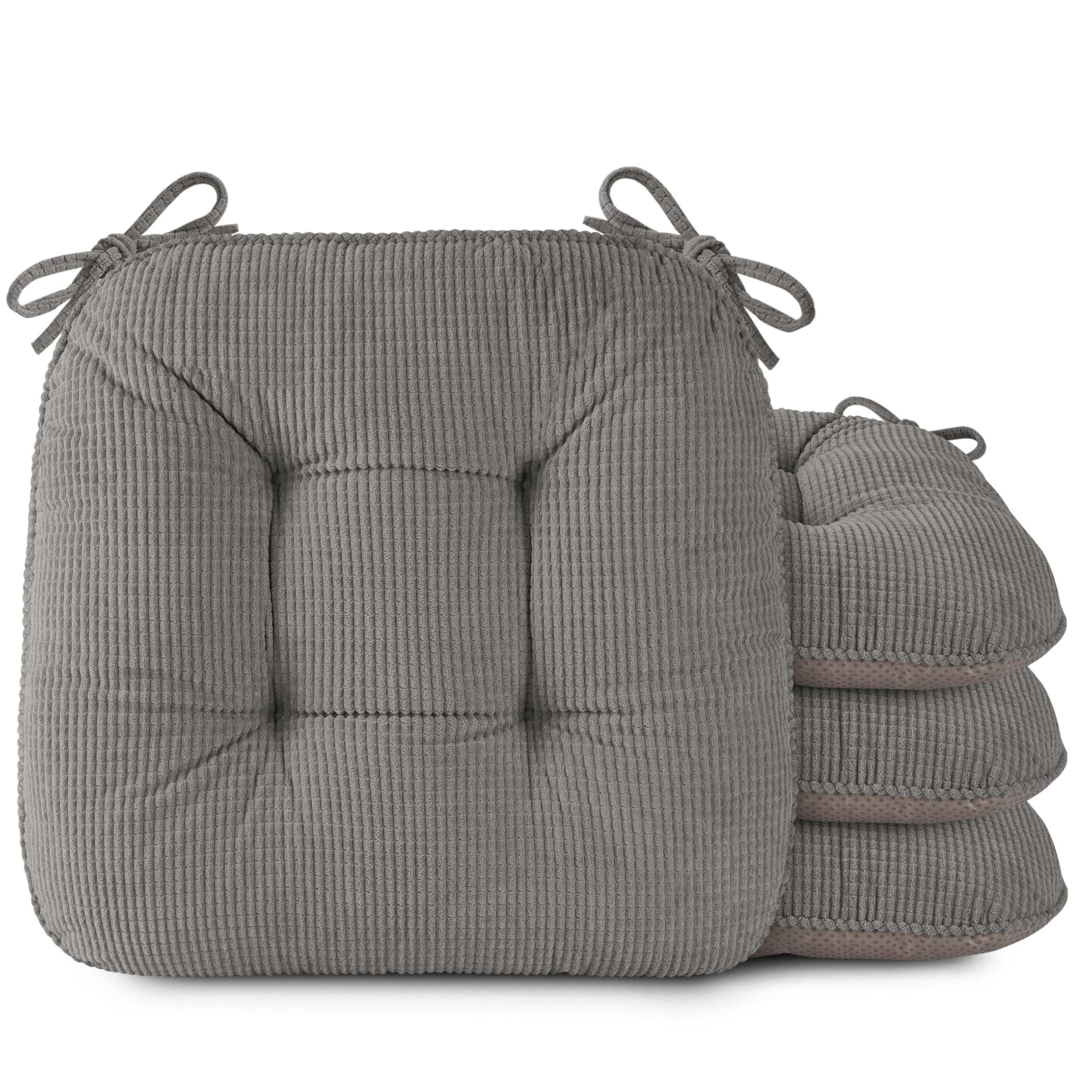 OVOV Seat Cushions for Dining Chairs 18 Inch Seat Pads Set of 4