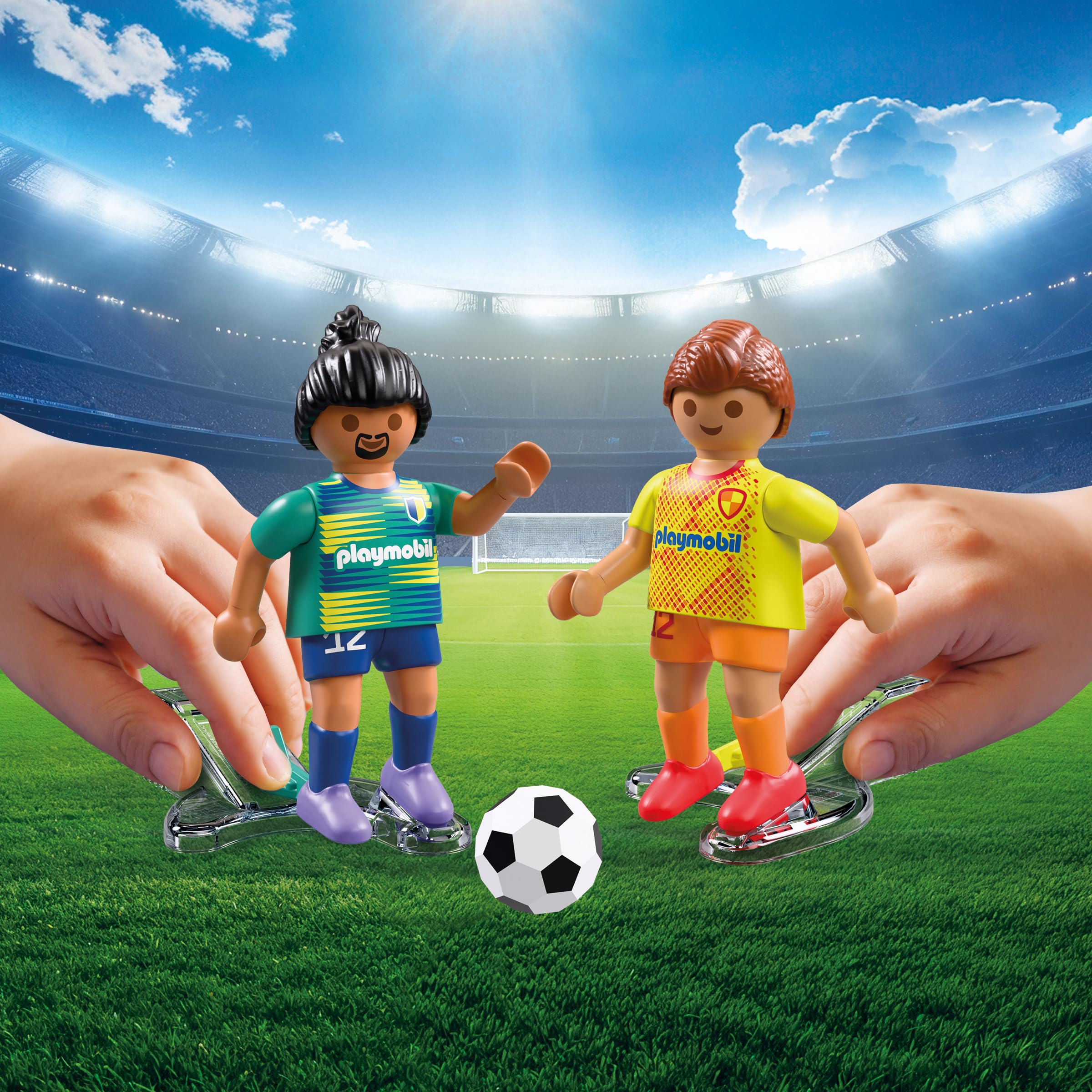 PLAYMOBIL | My Life | Fussball-Arena | Campo de fútbol con Mecanismo de Tiro y 2 porterías | Juguete de fútbol a Partir de 4 años | 72056 — view 6