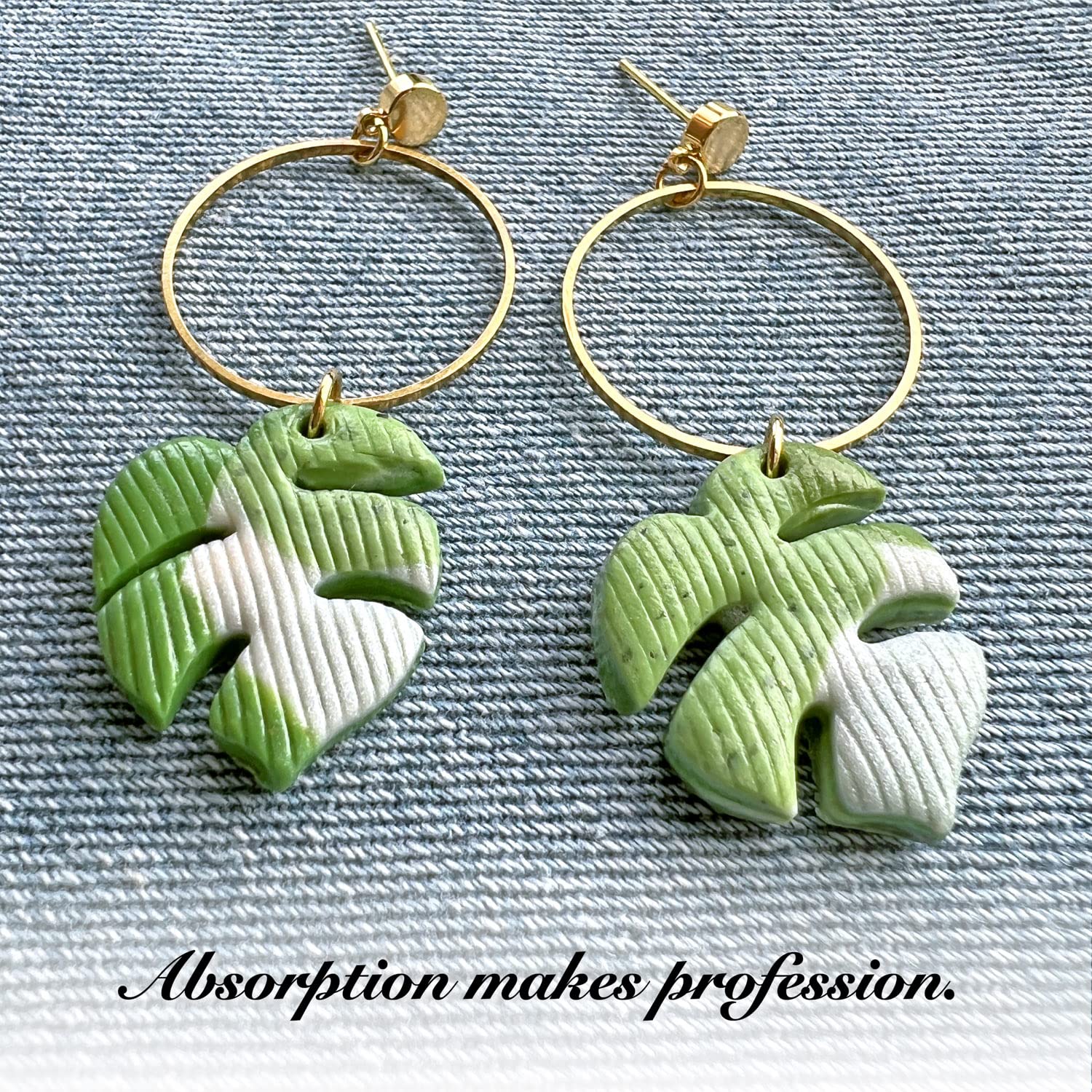 Orecchini Monstera Donna Argento 925 Orecchini Cerchio Handmade Originale Pendenti Gioielli per Ragazza Anallergici Ideale Regalo per Donna Bambina