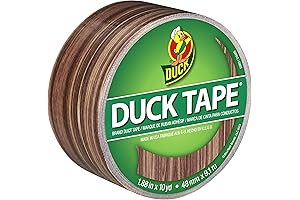 Brown Duck Duck Tape Single Roll, Woodgrain