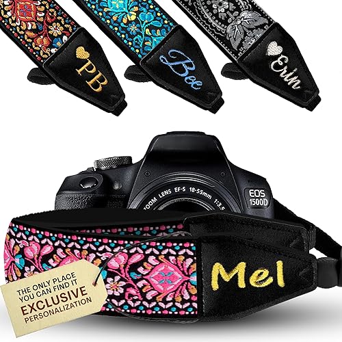 Miniatura 20 de Art Tribute Camera Strap for All DSLR and Mirrorless Cameras. Photographers Strap Neck, Shoulder & Crossbody Camera Strap
