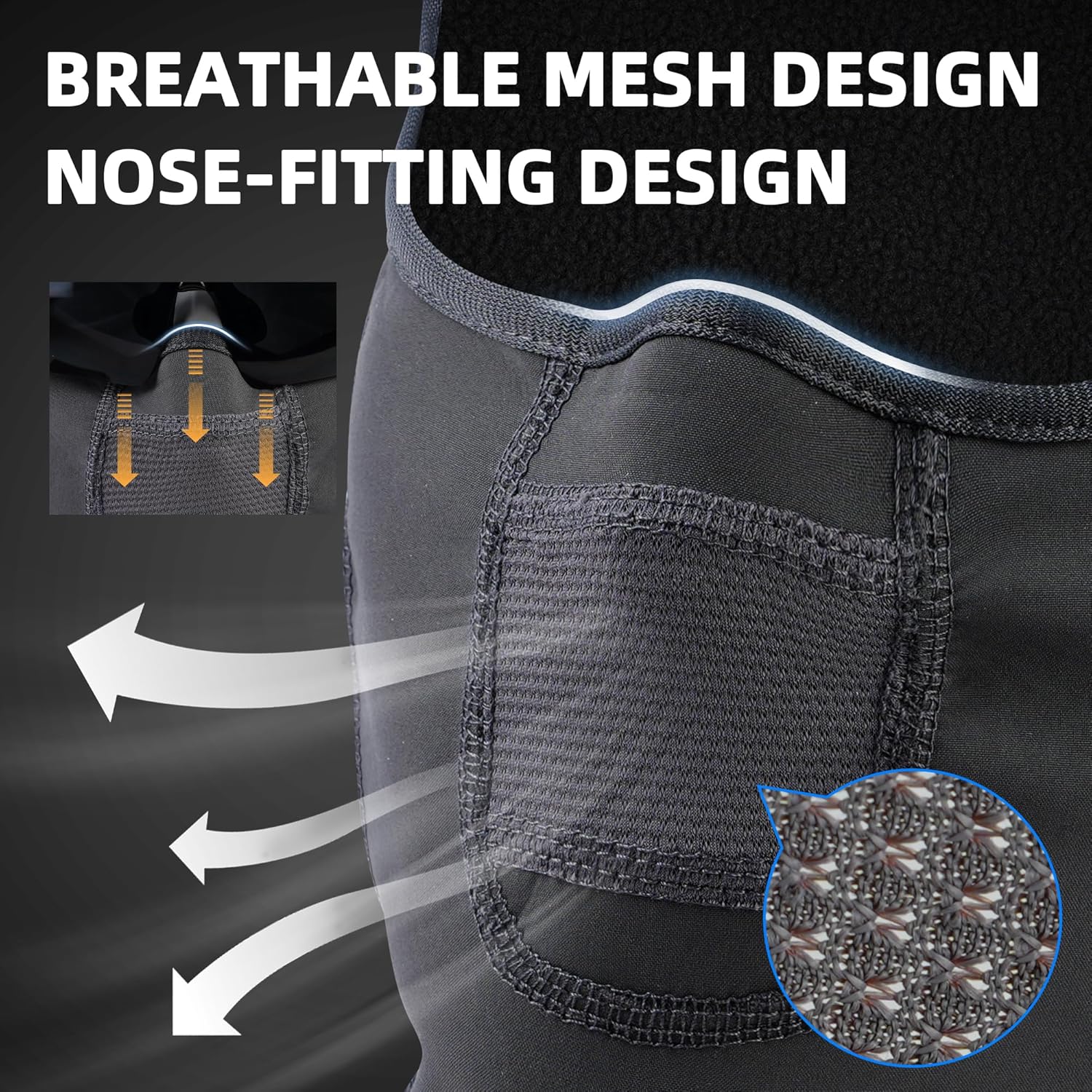 Balaclava Face Mask Windproof and Waterproof Ski Mask for Men Women Warm Breathable Face Cover for Cold Weather - Image 5