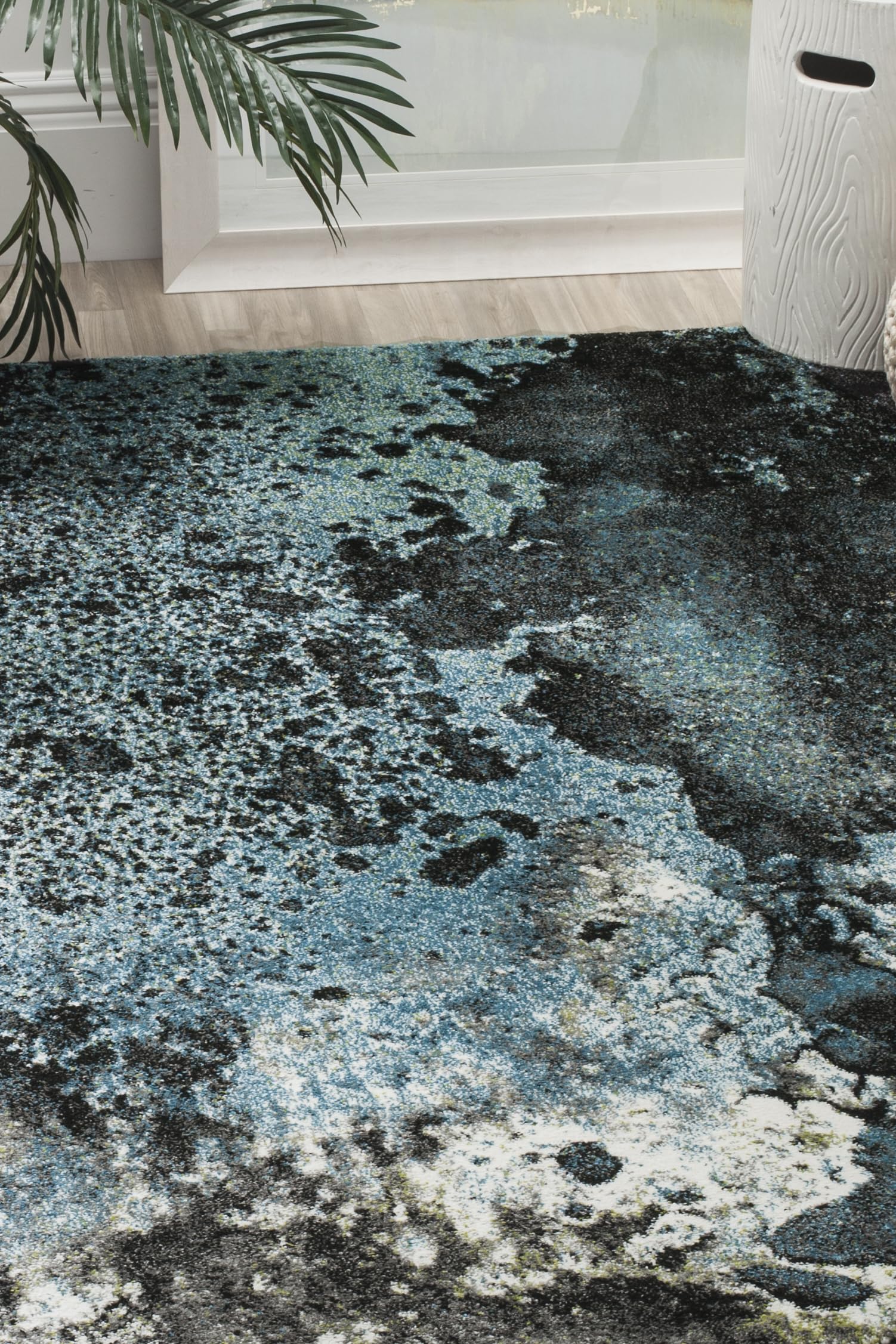 Tapis abstrait bleu 122x183 cm Safavieh Glacier pour salon et chambre