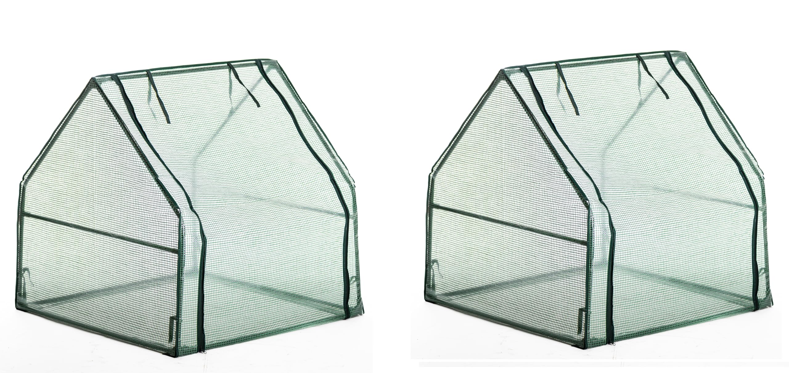 Garden Gear Compact Apex Cloche Plant Protector with Vent Windows Cold Weather Growing Frame Compact or XXL Size (Compact x2)