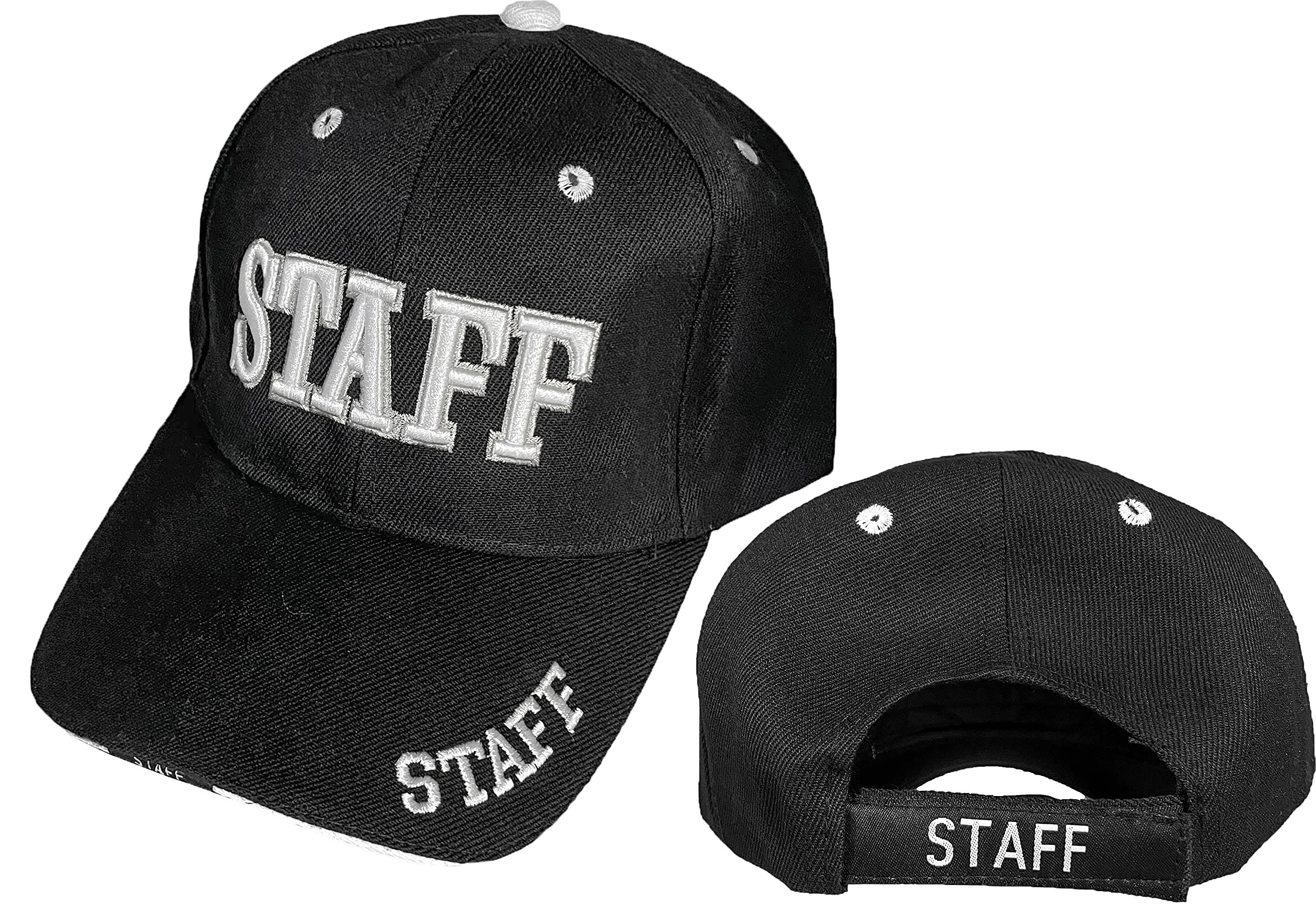 Black Duck High Definition Embroidery Staff Security Police Event Service Baseball Caps