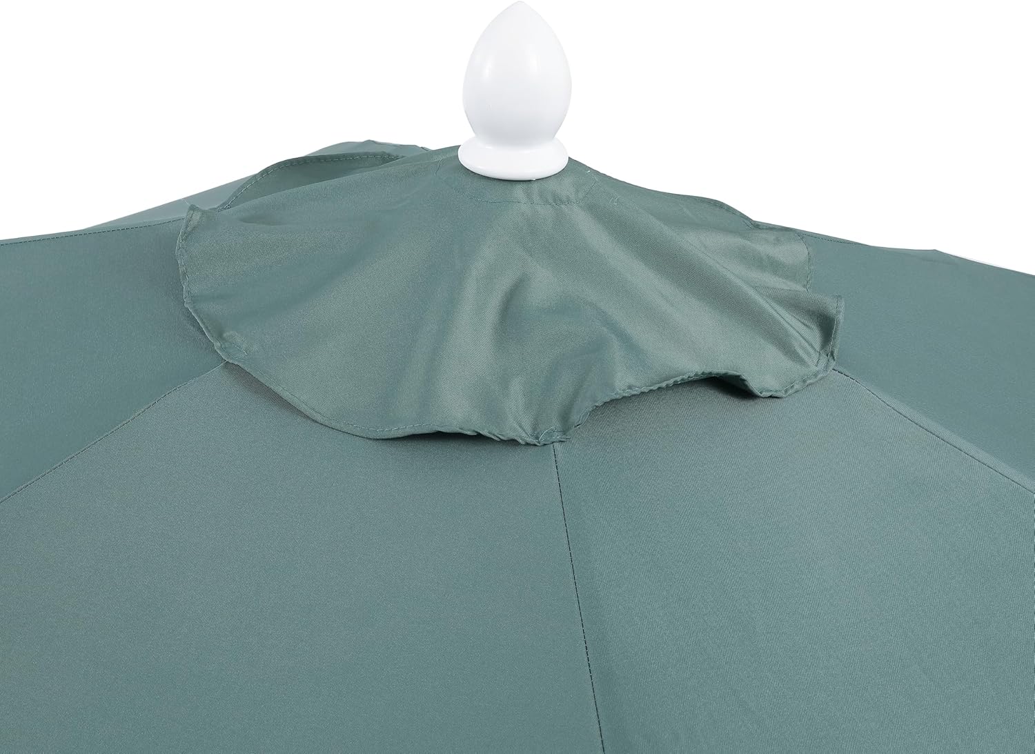 JONATHAN Y UMB1001 Collins 9 ft. Classic Cottage Tassel Market Patio Umbrella with Auto-Tilt, Crank, Wind Vent and UV Protection - Image 8