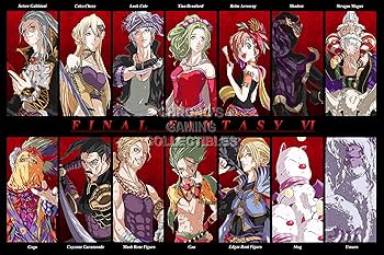 ファイナルファンタジーⅥ character collections Amazon.com: PrimePoster - Final Fantasy VI Characters Poster