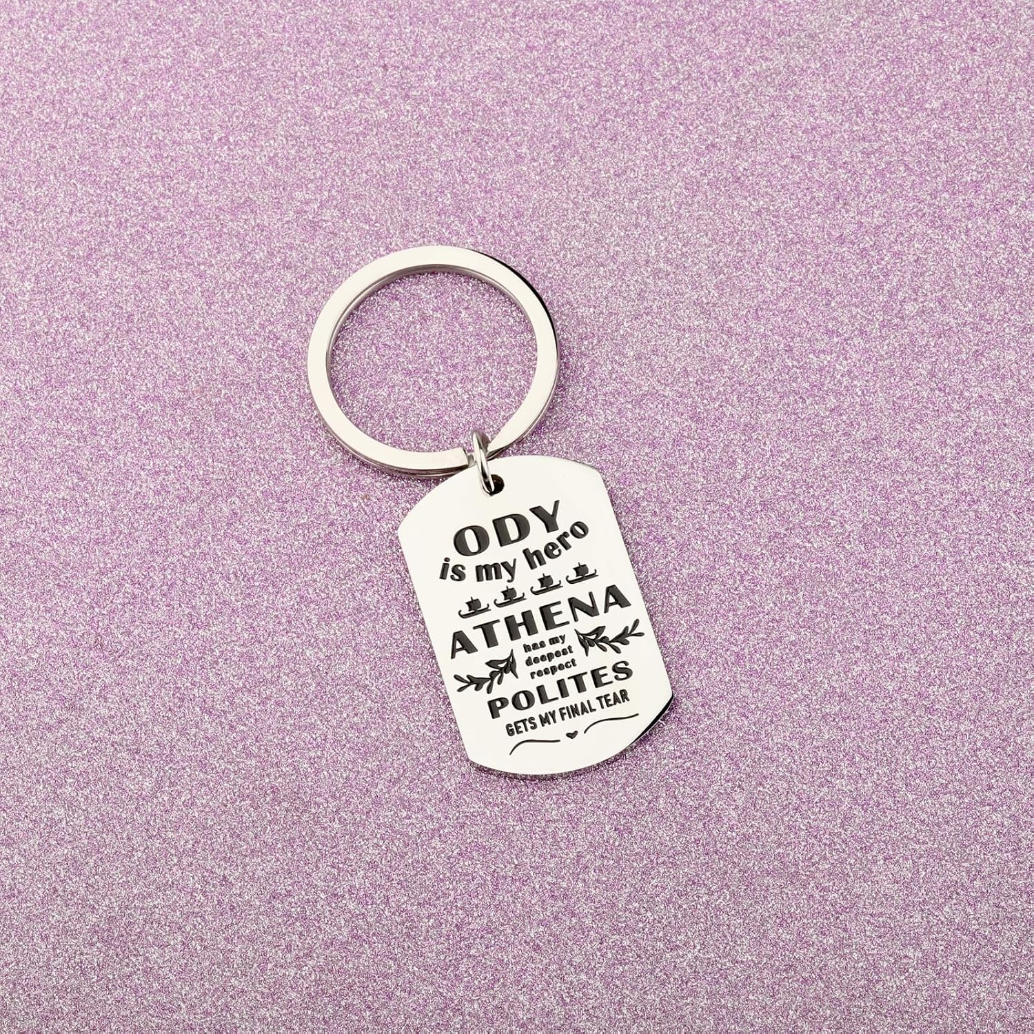 FAADBUK Odysseas Athena Polites Lover Gift Odysseas Greek Mythology Keychain Musical Inspired Gift