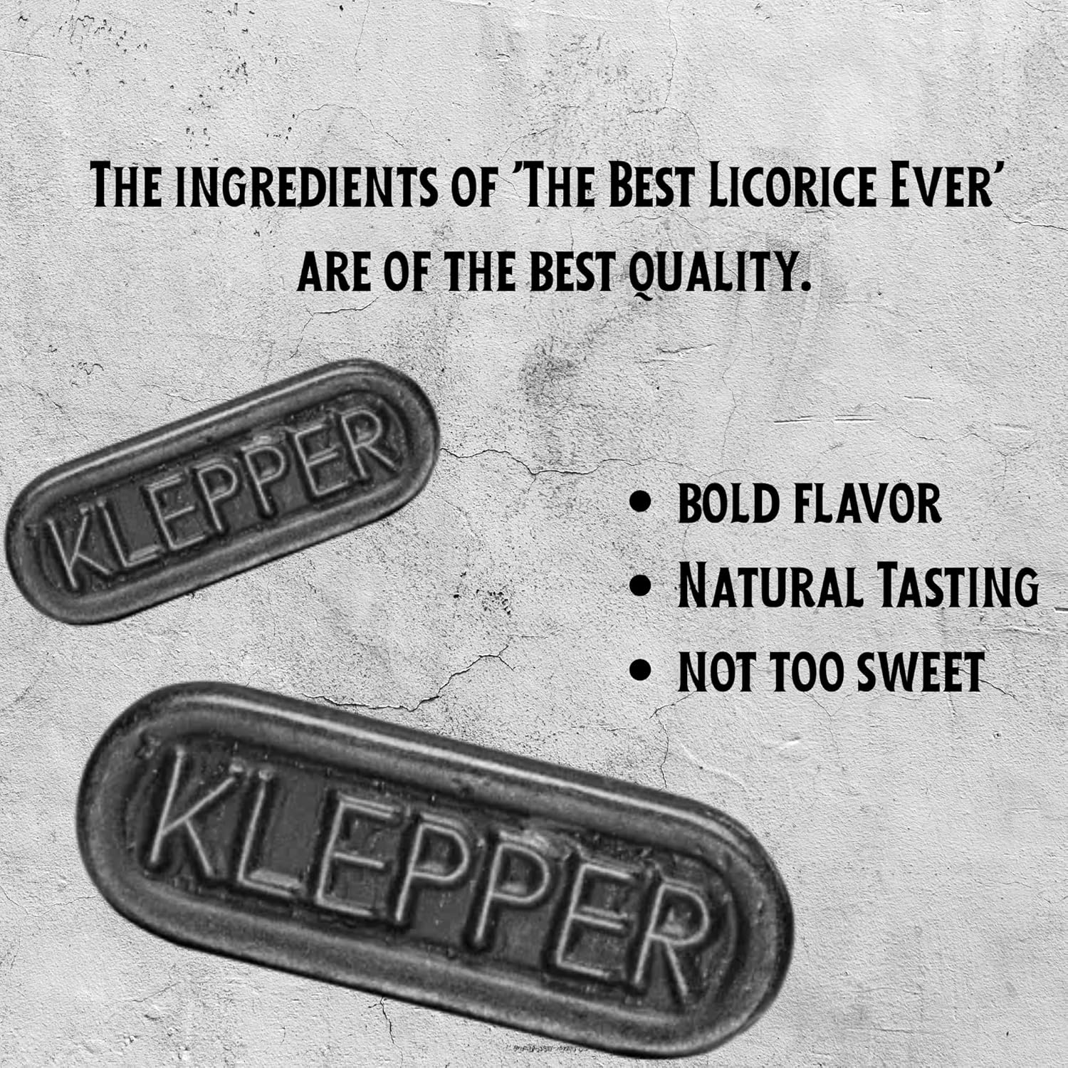 Klepper & Klepper Sweet Licorice – Soft Black Licorice from Holland Gluten-Free & Gelatin-Free Dutch Licorice Candy, 7.05 oz Bag (Pack of 3), Natural Ingredients Imported