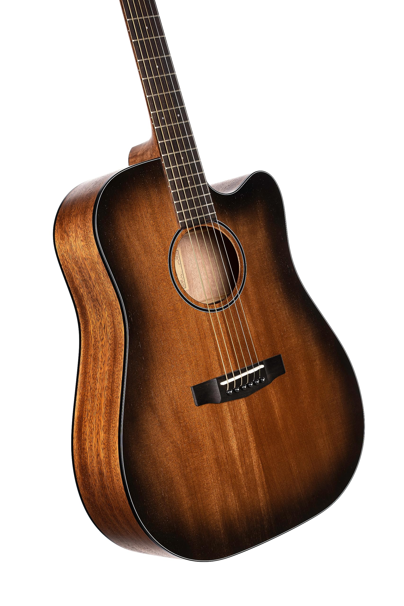 Amazon | Cort 6弦アコースティックギター、右、オープンポアブラック