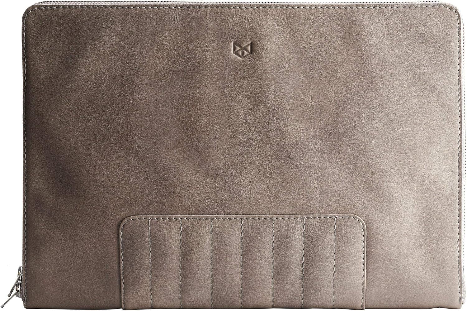 Capra Leather Laptop Tablet Bag Men, Grey Document Holder Portfolio, Business Case Folder Organizer, Medium Work Folio Sleeve, Workbag Office Organizer. Mens Gifts