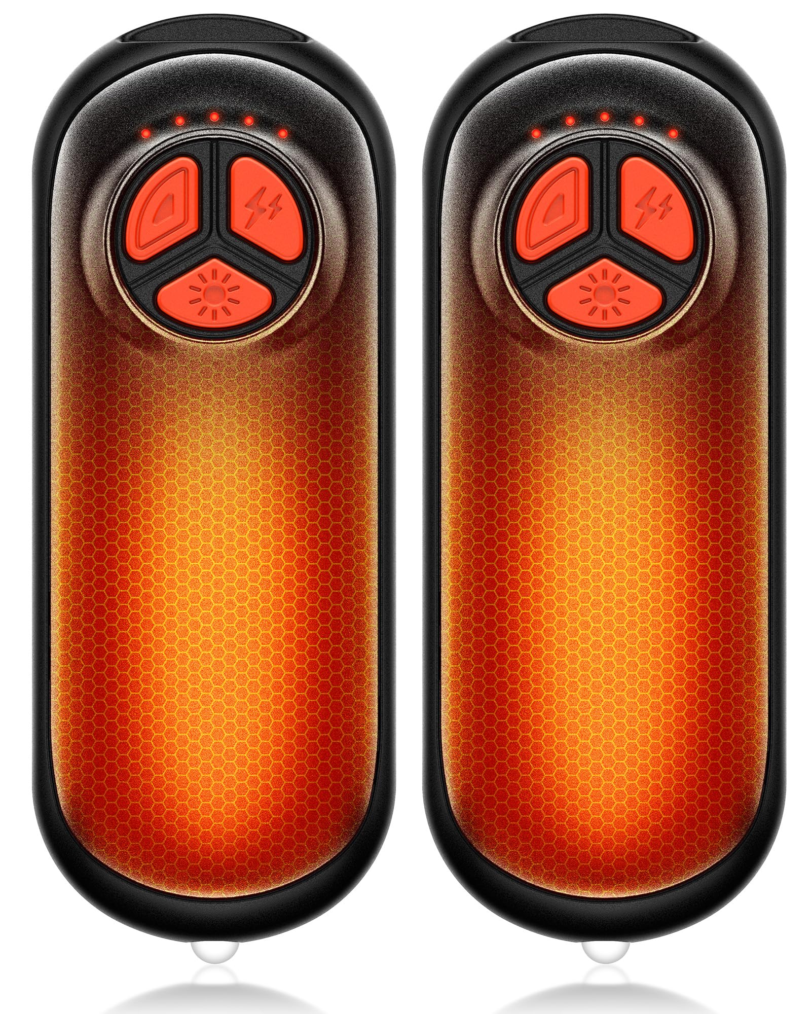 Upgraded Hand Warmers Rechargeable 2 Pack, AI Electric Hand Warmers, Portable Heater, 1s Safe Rapid Heat, 5 Gears Temperature Control, for Hunting, Camping, Hiking, Outdoor