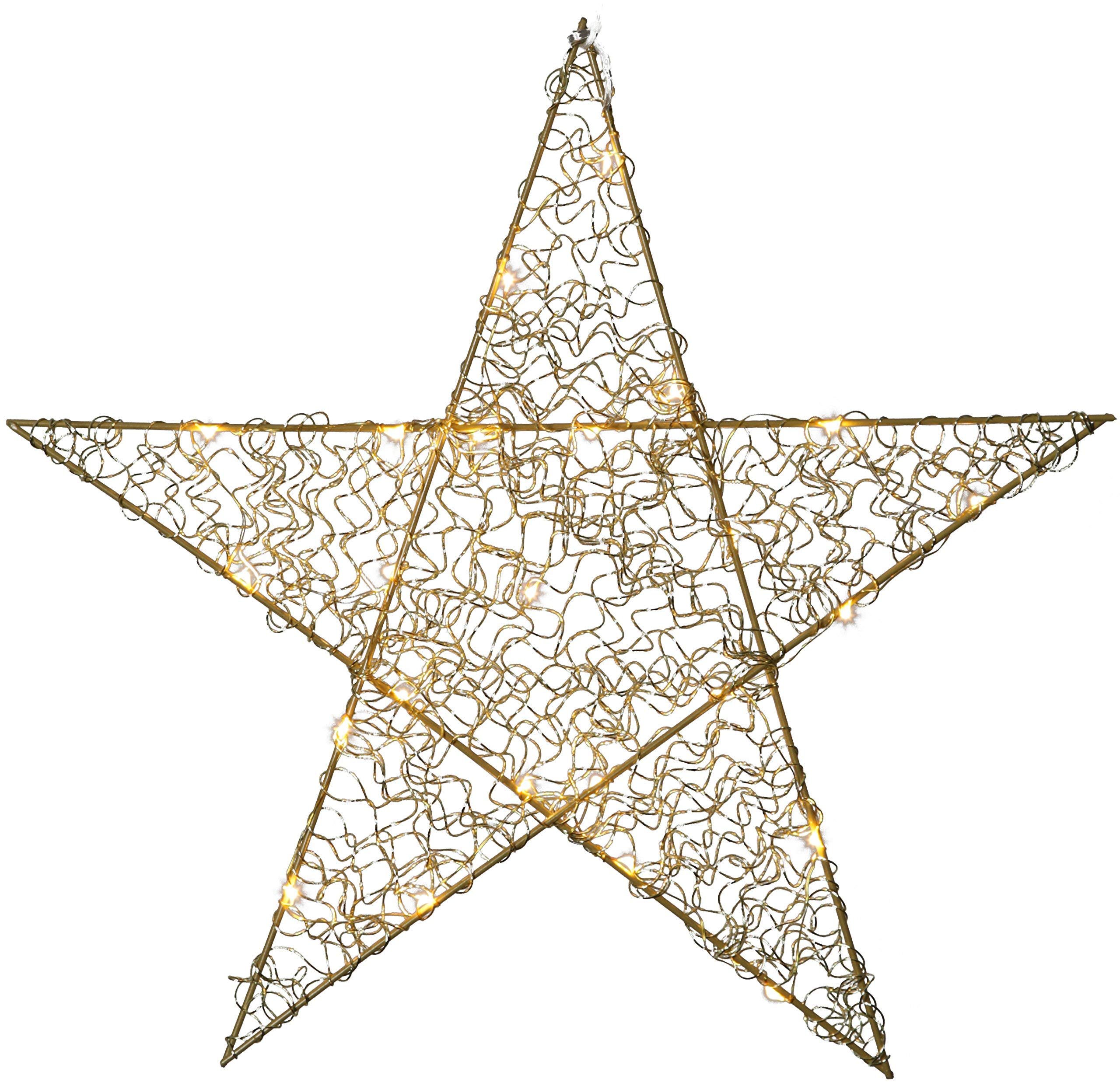Best Season Loop LED Wire Star Light, Metal, Brass