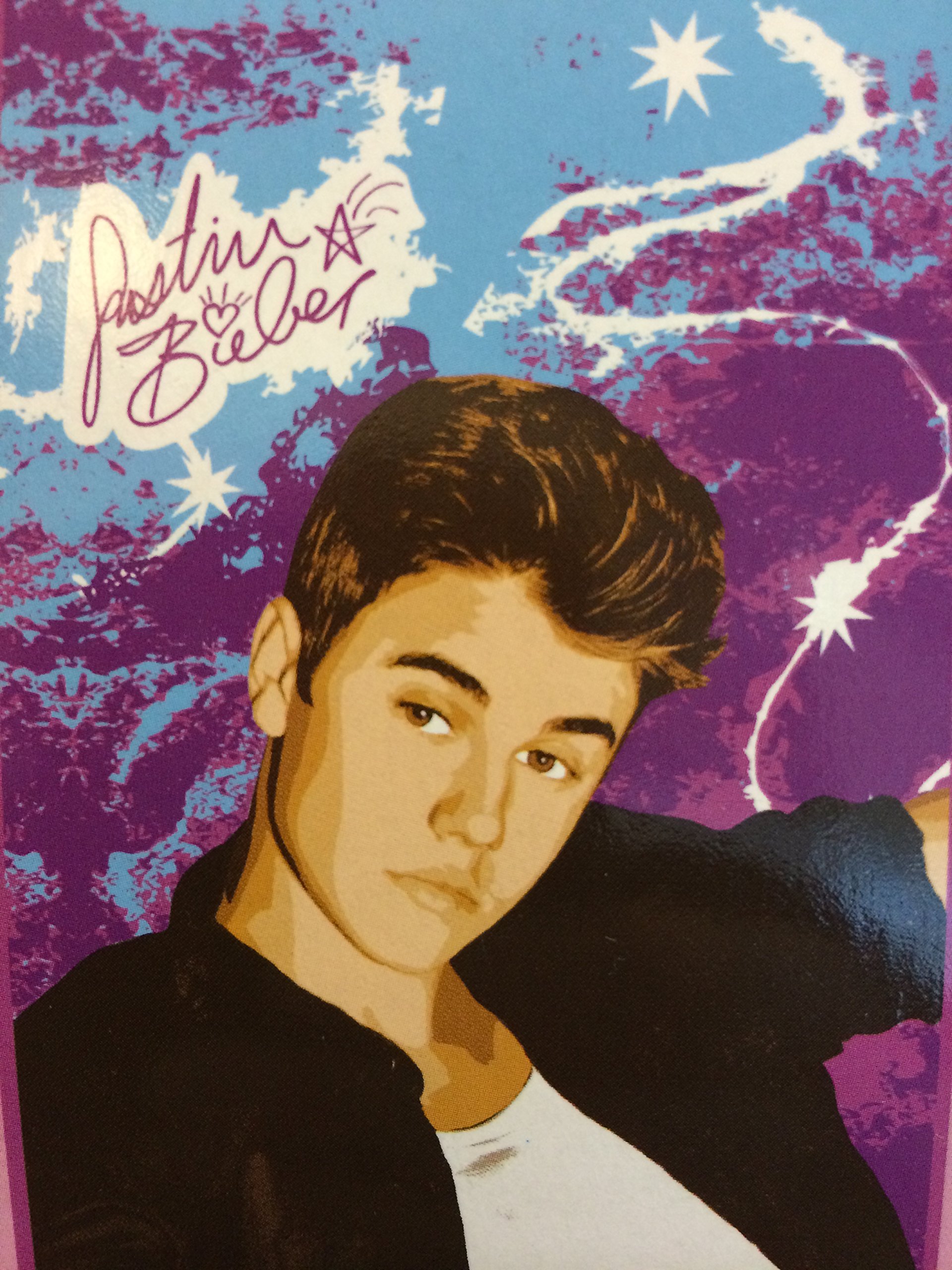 Justin Beiber 62x90" Full Size "Starburst" Micro Rachel Blanket Throw