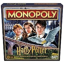 Hasbro Gaming Monopoly, Edizione Harry Potter Una Magica Avventura a Hogwarts, Gioco da Tavolo, Giochi di Halloween, Per Bambini e Bambine da 8 Anni in Su, da 2 a 6 Giocatori, Versione in Italiano