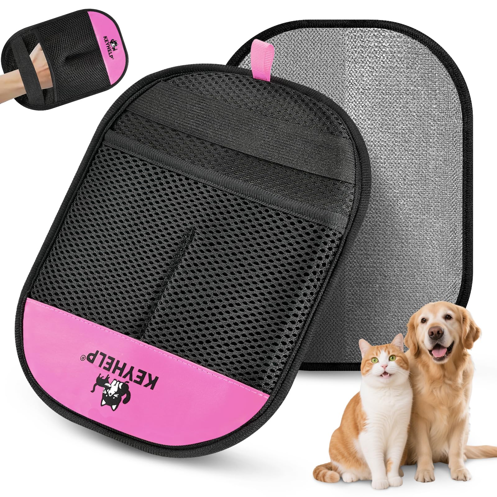Pet Hair Removal Glove for Dogs Cats Newly Upgraded Reusable Electrostatic Pet Hair Glove Magic Brush Pet Hair